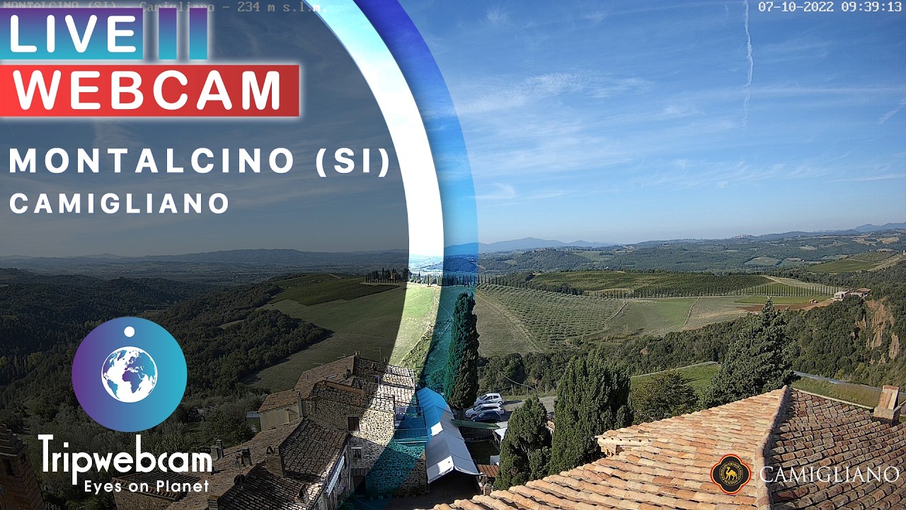 Montalcino Live Webcam – Camigliano Wine Country, Tuscany Vineyards Montalcino Live Webcam - Camigliano Wine Country, Tuscany Vineyards