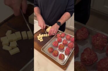 Smoked italian meatball marinara skillet with tiramisu #outdoorcooking #traeger