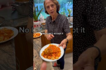 Telling nonna her pasta sauce tastes expired