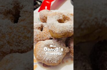 Mini italian Donut’s🍩😋👌🏻 #homemade #donuts #ciambellefritte #recipe #romeitaly