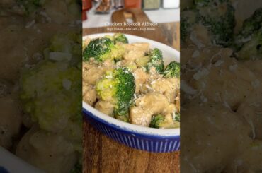Addictive Low carb Chicken Broccoli Alfredo #recipe #shorts