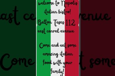 come and eat some italian food with our family