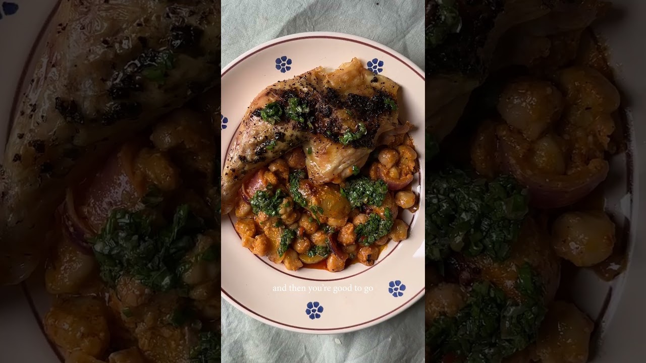 BEANS | EPISODE 5 Romesco chickpeas and chicken traybake BEANS | EPISODE 5 Romesco chickpeas and chicken traybake