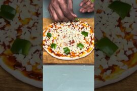 Paneer Pizza ASMR Cooking || #shorts #asmr #cooking #recipe #food