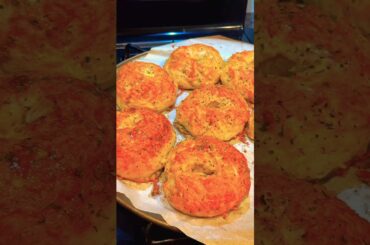 Italian herbs and cheese bagels #food #foodie #baking #recipe #fresh #homemade #shorts