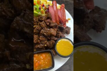 smoked sausages and roasted mutton with french fries #italy  #france #españa #london #norway #greece