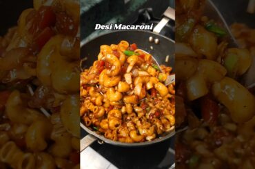 Desi Macaroni Recipe 🔥🤤#shorts #food #pasta #recipe