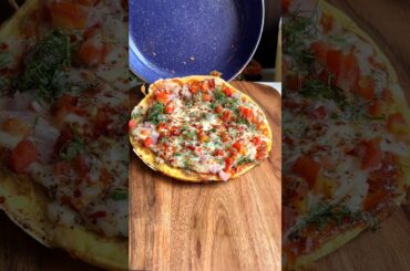 Egg Cheese Pizza Recipe | Easy Homemade Pizza Without Oven | #shorts #food