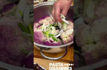 Italian Nonni make Sicilian "Drowned" Cauliflower!  #italianfood  #sicily