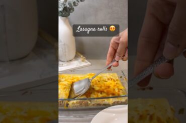 Lasagna rolls recipe 🤤 #cookingshorts #easyrecipe #recipes #foodlover #lasagna #homemadereceipe