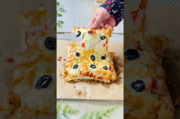 Pizza Sandwich Bake🔥 #recipe #pizzasandwich #sandwich #iftar #ramadan r