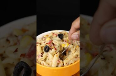 ￼ White sauce pasta 🍝 #shorts #pasta #whitesaucepasta #asmr #viral