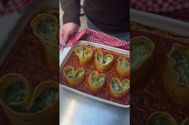 Heart Shaped Lasagna! Love is served on a plate with this dish 💖🍝