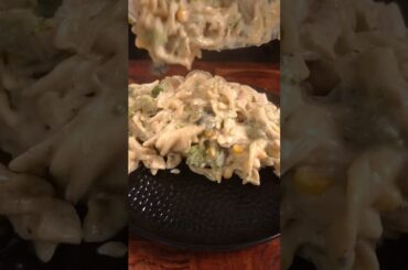 Nobody Says No to This CRUNCHY & CREAMY White Sauce PASTA🍝 | ASMR Cooking #shorts