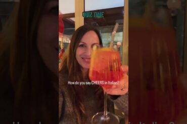 Write in the comments how do we say “cheers” in Italian 🥂