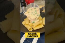 Macarrão com molho de iogurte grego