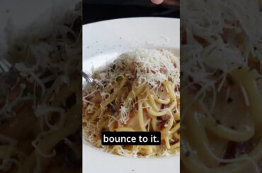 Eating Chicken Carbonara at a Popular Italian Restaurant #paisano