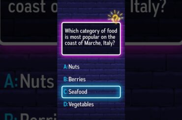 What's the most popular food category in Marche, Italy?