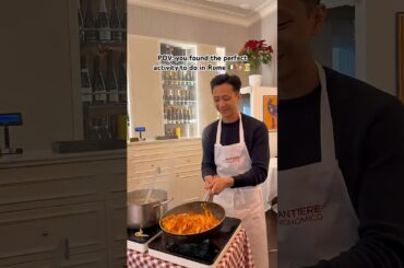 POV: you found the perfect cooking class to try when you are in Rome✨🇮🇹🧑‍🍳 #rome #italy #italia