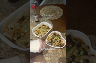 trying the tiktok viral dumpling lasagna 🥟 #dumplings #viral #cooking #food #dumplingsrecipe