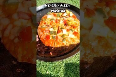 Healthy pizza paratha recipe 🍕| #shorts #trending #pizza