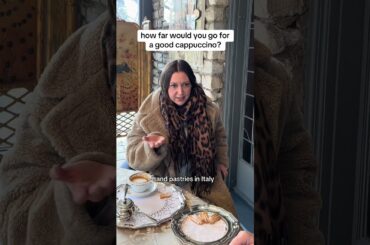 How far would you go for a good cappuccino? #italy #travel #italian