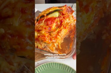 Lasaña saludable ✨ #lasaña #comidaespañola #viral #recetasfaciles