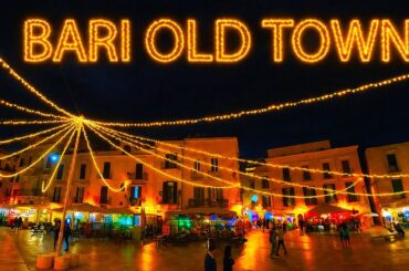 Bari Italy Old Town Night Walk | Bari Vecchia Italian Tour Dining Food Locations Apulia Italia