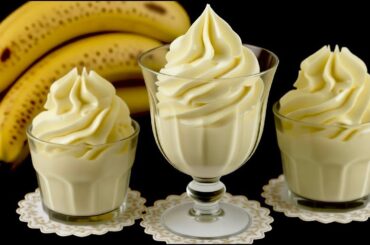 ORIGINAL Banana Mousse! Best ITALIAN Dessert in 5 minutes that I have ever had!