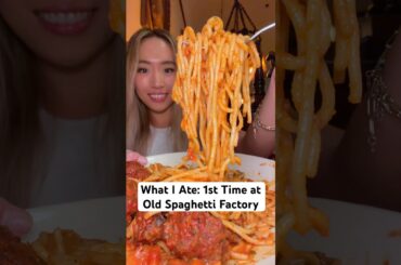 What I ate: 1st time at OLD SPAGHETTI FACTORY 🍝 #losangeles #foodie #italian