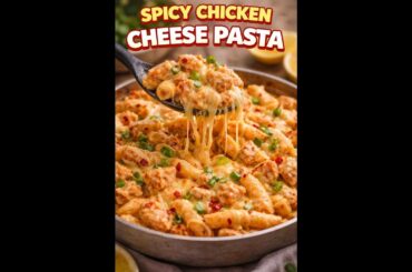Spicy Chicken Cheese Pasta | Creamy Italian-Style Pasta Recipe 😋🍝  #cooking #pasta #italy #italia