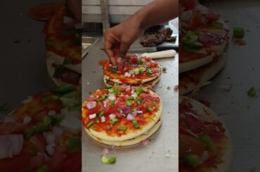 ₹200 Mix Veg Paneer Pizza 🍕 | Be Happy Special | Zomato Style#foodie#streetfoodindia