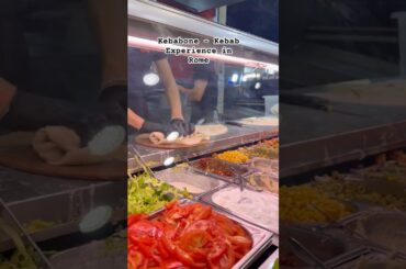 Enjoying delicious kebabs at Kebabone, right in the heart of Rome