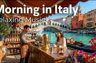 Italy Morning Music ☀️ Romantic Mediterranean Coastal Vibes for Peaceful Relaxation