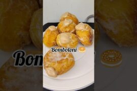 🥯 Italian Cream-Filled Doughnuts #youtubeshorts #bomboloni #chefartistry