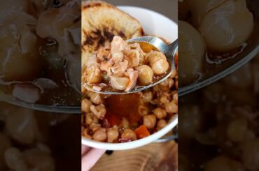 #PASTA con #GARBANZOS o #PASTAECECI | Receta ITALIANA | Te enseño en 1 minuto | Ahora soy cocinera