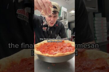 WHY DON’T WE HAVE CHICAGO STYLE PIZZA?!? #youtube #viral #short #food #trending #youtubeshorts #wow