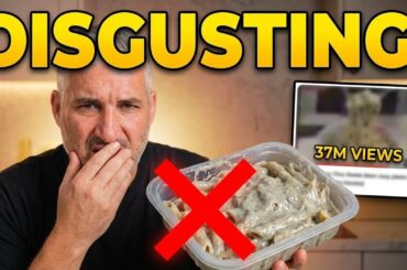 Italian Chef Reacts to the MOST DISGUSTING “Alfredo” (37 Million Views?!)