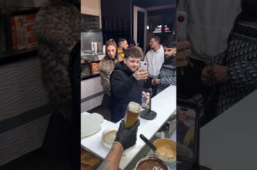 He is shooting the reel 😂 #trending #trendingshorts #shortsfeed #food #foodie #italy #youtubeshorts