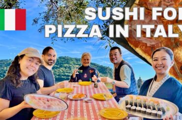 Japanese Sushi Meets Italian Home Cooking | Learning Real Italian Pizza at Home