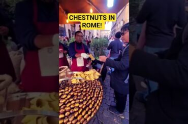 Chestnuts Street Food in Rome Italy #subscribe  #shorts