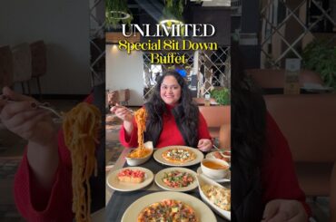Unlimited Special Sit Down Italian Buffet, That Too At Pure Veg #bhopal #food #foodshorts