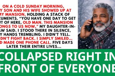 You Have One Day To Leave, Old Man. This Mansion Is Ours Now,” My Daughter-In-Law Said.