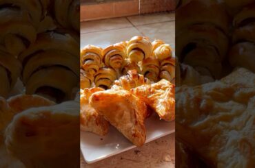 Pastry time 🥐 | Nutella croissant 🥐 & spicy pastry 🥮 #food #cooking #shorts #viral #italy