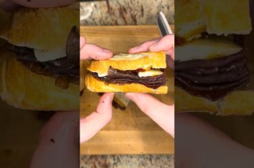 Fresh Baguette Sandwich: Bresola, Parm, Sun-dried Tomatoes, Calabrian Chiles. #lunch #italian #meat