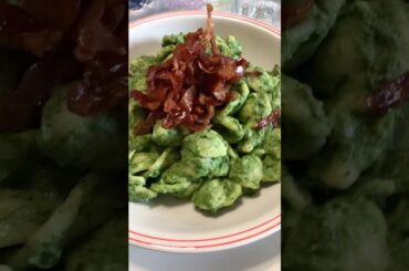 Pasta orecchiette robiola cime di rapa speck #italiancuisine #pasta #pastalover #speck #italy #food