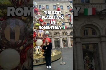 The BEST place I ate in Rome, Italy🇮🇹#traveltips #travelvlog #rome #italianfood #travel #italy