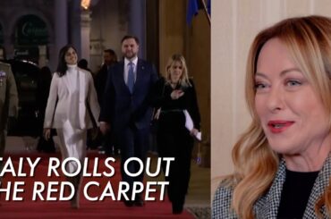 WATCH: Italy's PM Meloni welcomes guests at VIP Olympic dinner in Milan