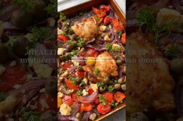 Mediterranean Chicken Sheet Pan Dinner - RECIPE IN DESCRIPTION