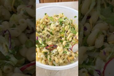De esta ensalada de pasta no quedó nada!😆Quedo buenaza!#foodie #recipes #pastasalad #pasta #tasty